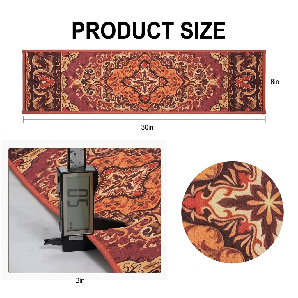 Bohemian Stair Tread Mats 01 – 29.9 × 7.9 in