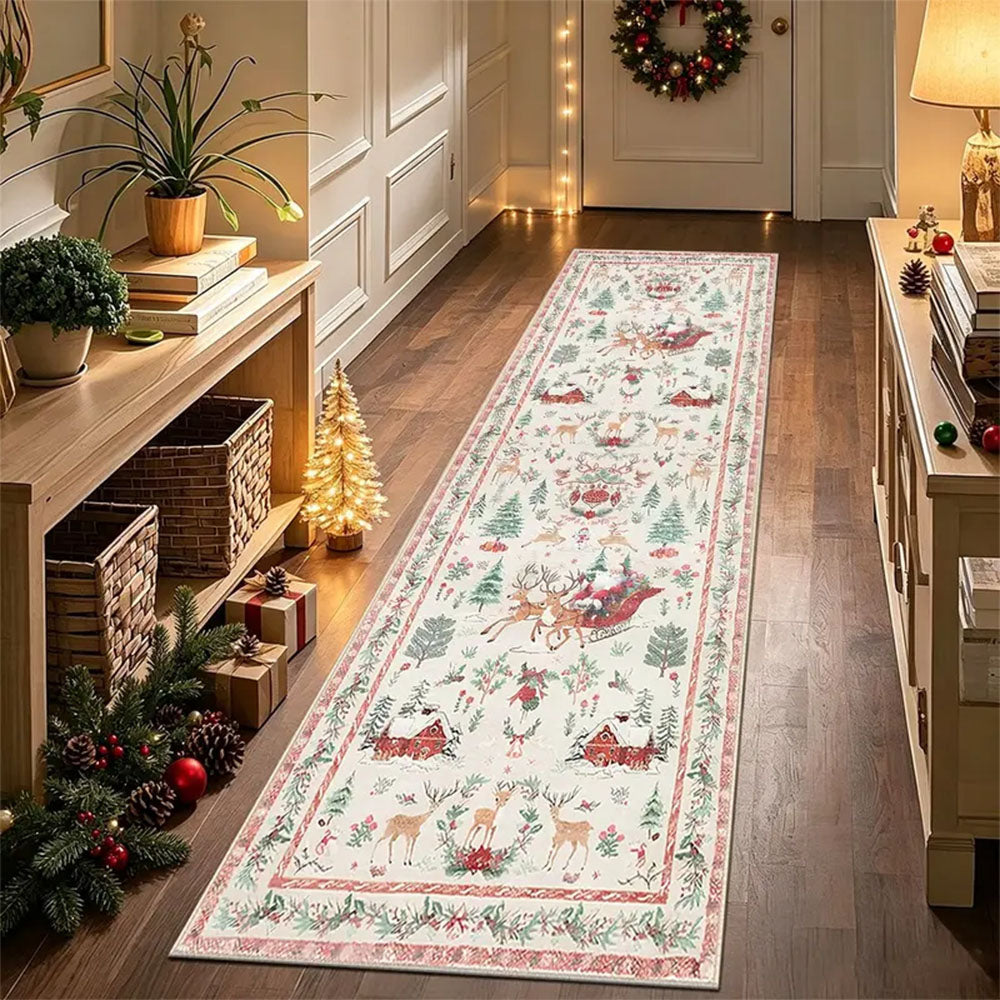 Christmas Faux-Wool Rug & Hallway Runner