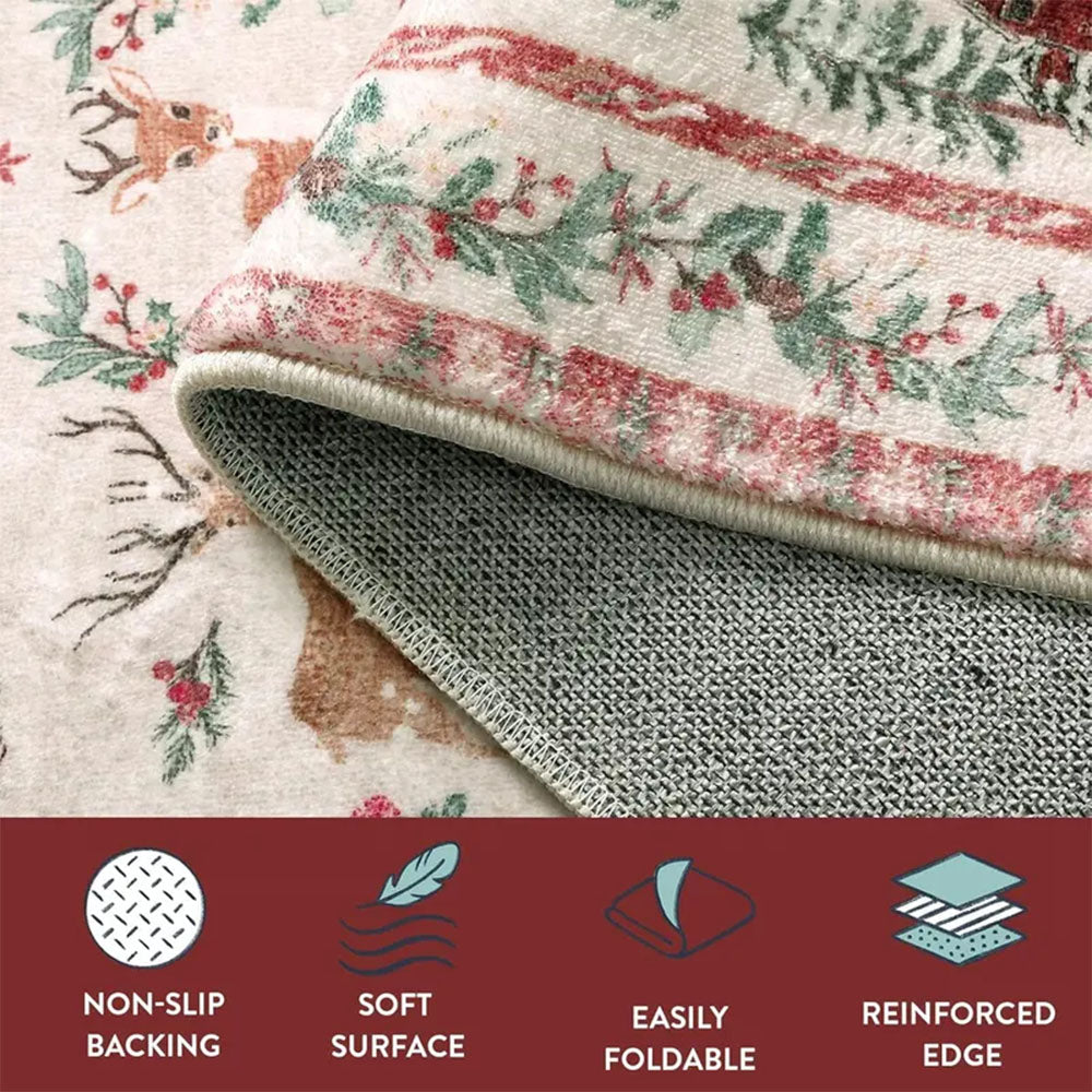 Christmas Faux-Wool Rug & Hallway Runner