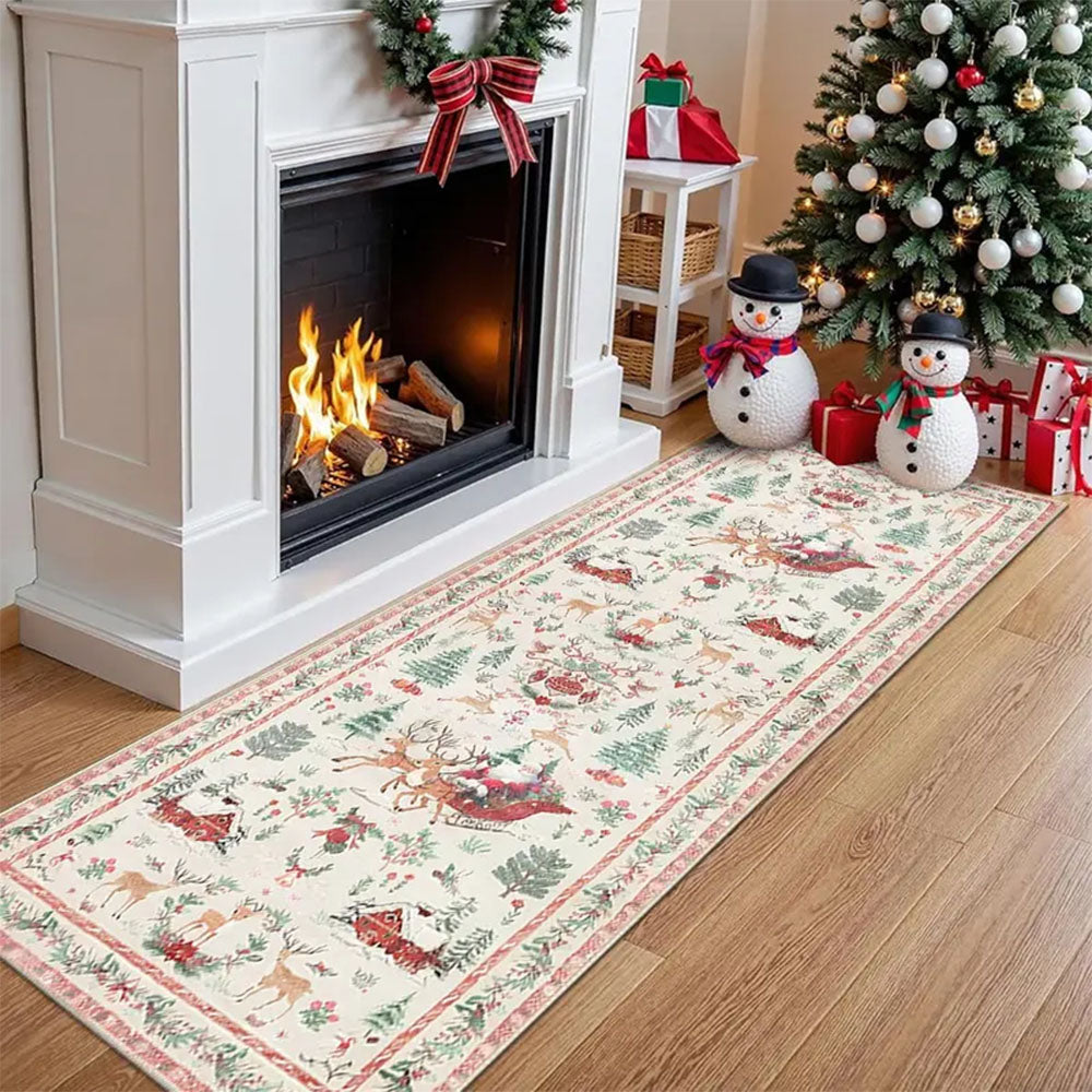Christmas Faux-Wool Rug & Hallway Runner