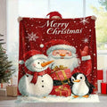 Christmas Pattern Flannel Throw Blanket