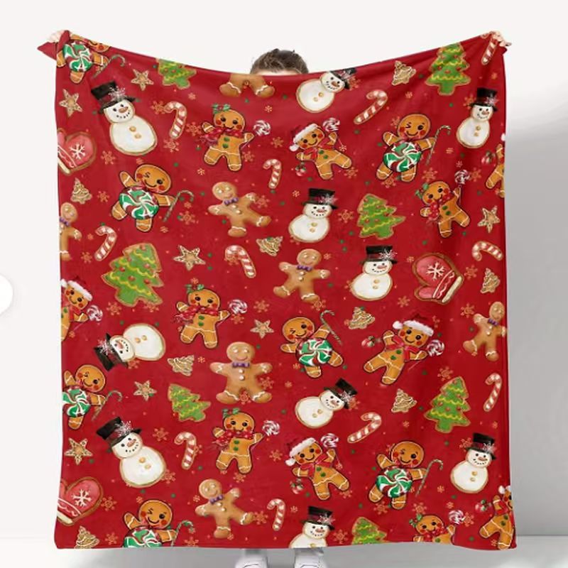 Christmas Pattern Flannel Throw Blanket