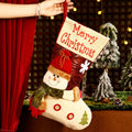 Large Christmas Lettering Snowman Christmas Stocking