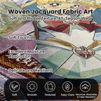 Anime Jacquard Throw Blanket with Fringe