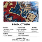 Anime Jacquard Throw Blanket with Fringe