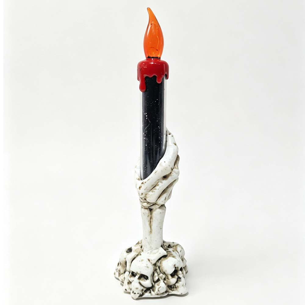 Gothic Skeleton Hand LED Candle Lamp Halloween Table Decor
