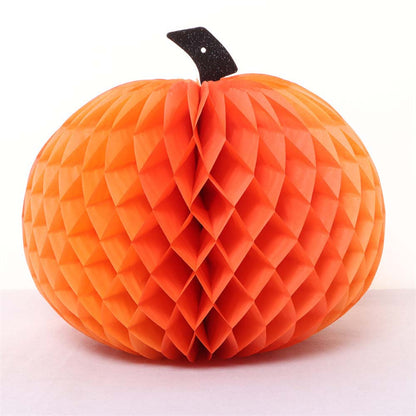 Halloween Paper Honeycomb Ghost and Pumpkin Hanging Decorations