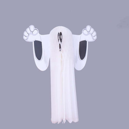 Halloween Paper Honeycomb Ghost and Pumpkin Hanging Decorations
