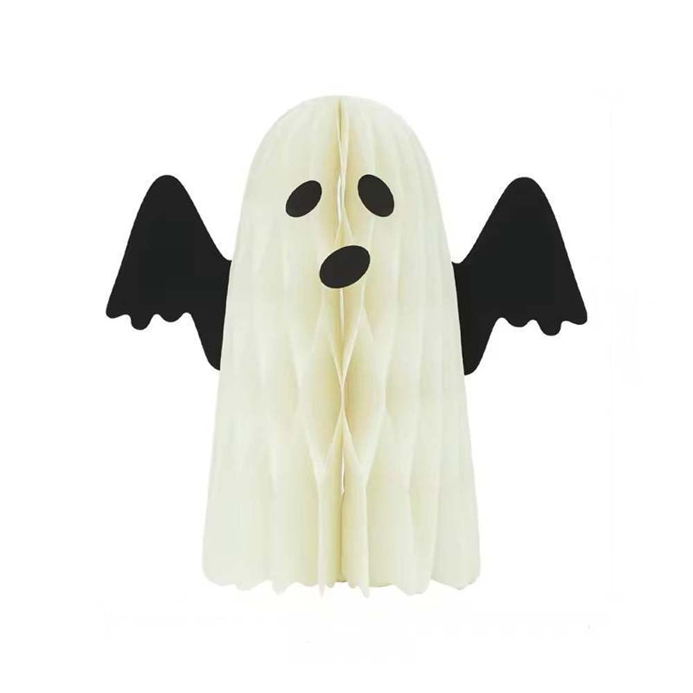 Halloween Paper Honeycomb Ghost and Pumpkin Hanging Decorations
