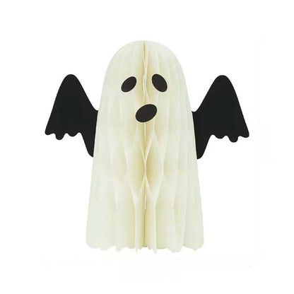 Halloween Paper Honeycomb Ghost and Pumpkin Hanging Decorations