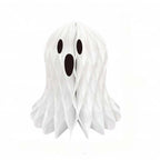 Halloween Paper Honeycomb Ghost and Pumpkin Hanging Decorations