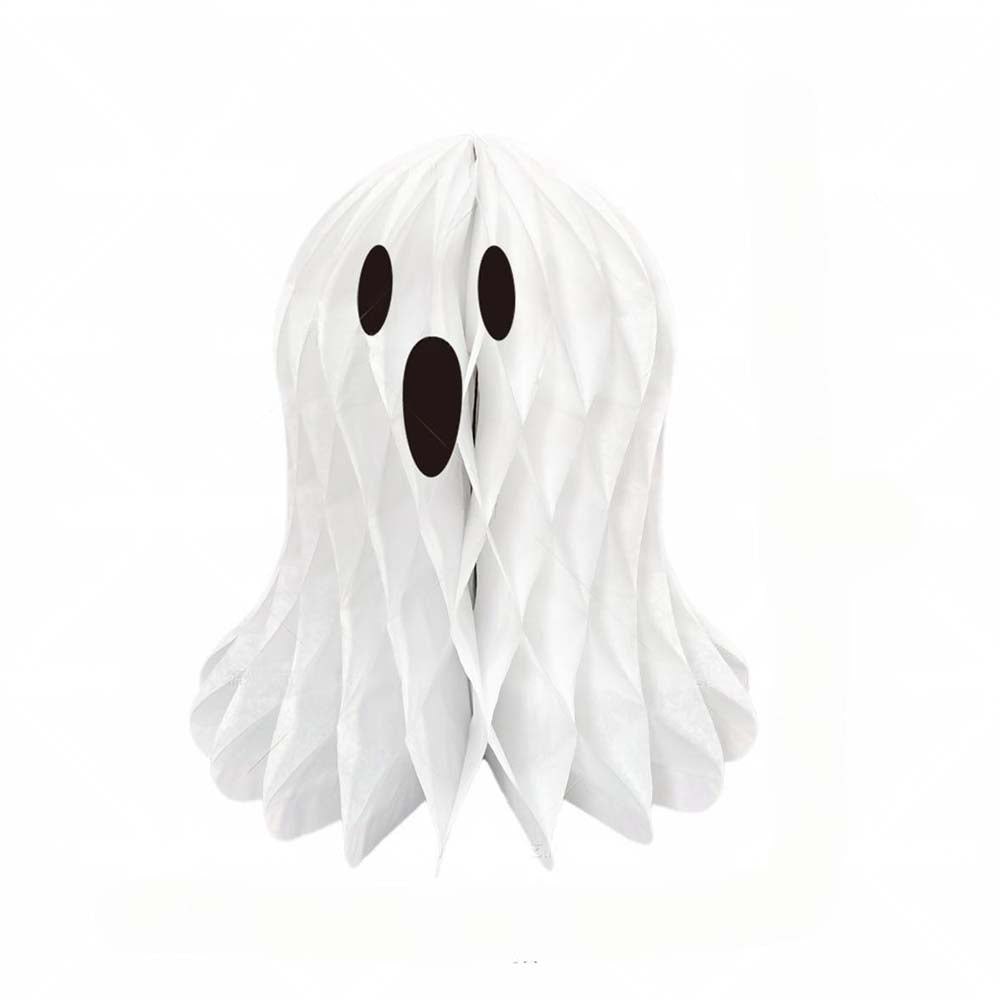 Halloween Paper Honeycomb Ghost and Pumpkin Hanging Decorations