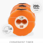 Halloween Stacked Pumpkin LED Candle Light for Spooky Home Decor