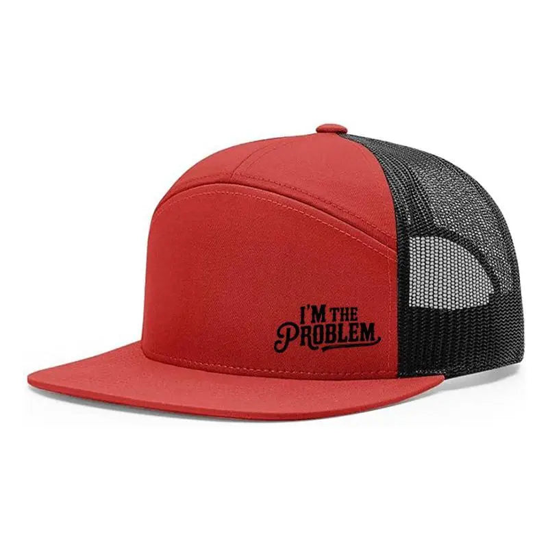 I'm The Problem 7-Panel Trucker Hat Unisex