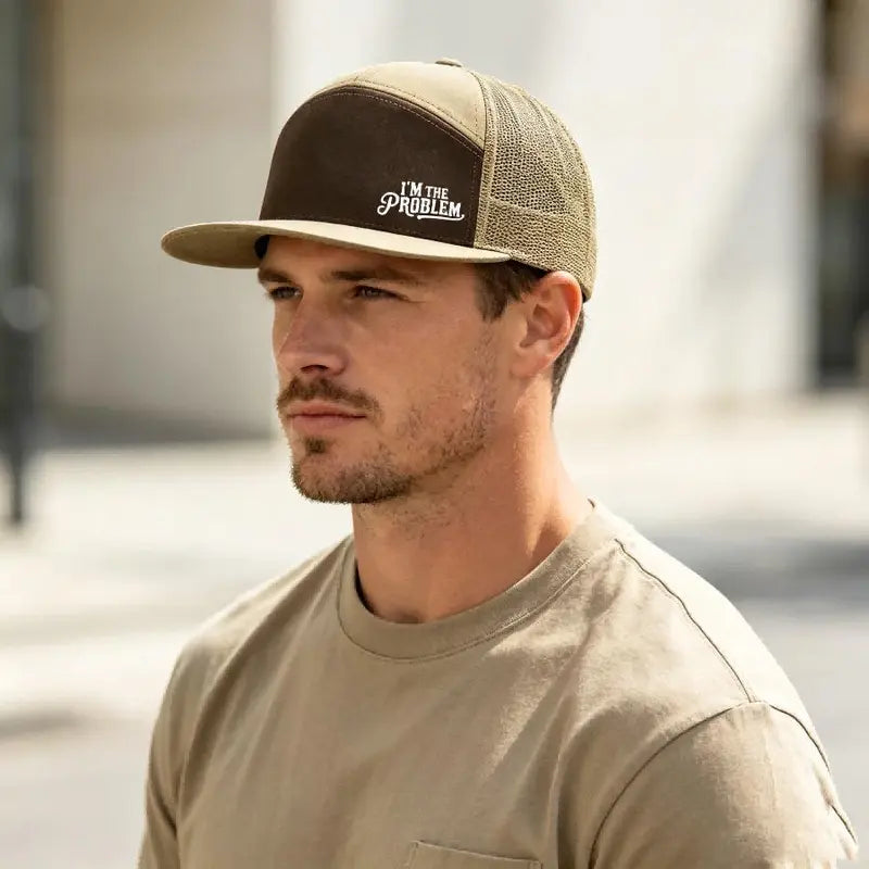 I'm The Problem 7-Panel Trucker Hat Unisex