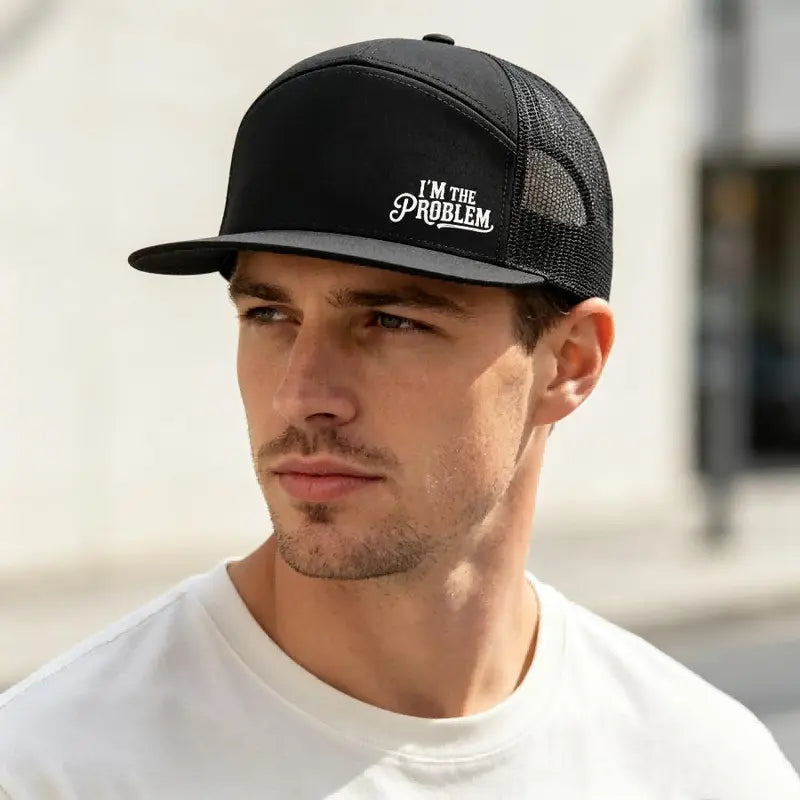 I'm The Problem 7-Panel Trucker Hat Unisex