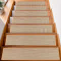Linen-Look Self-Adhering Stair Tread Mats