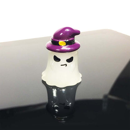 Mini Luminous Halloween Ghost and Pumpkin Resin Ornaments