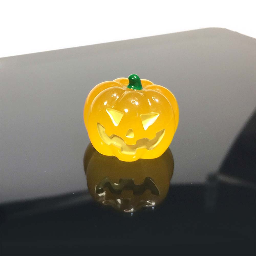 Mini Luminous Halloween Ghost and Pumpkin Resin Ornaments