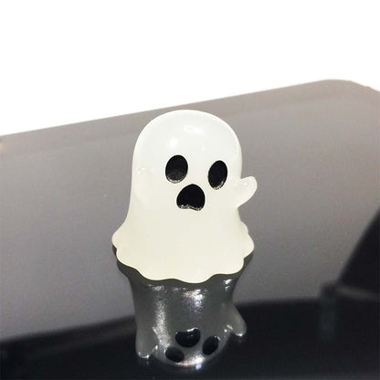 Mini Luminous Halloween Ghost and Pumpkin Resin Ornaments