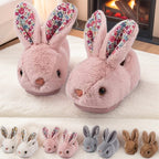 Plush Bunny Ear Slippers for Kids