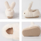 Plush Bunny Ear Slippers for Kids