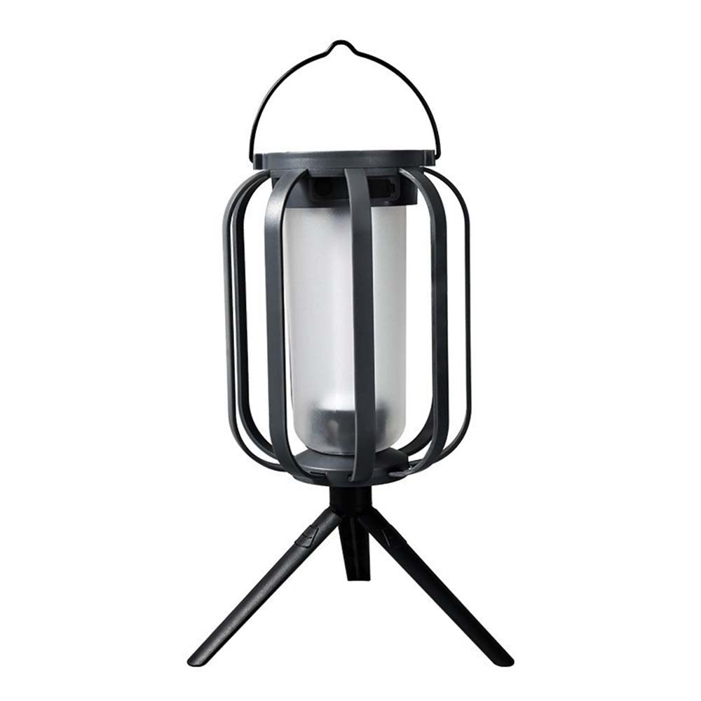 Solar Flame Rope Lantern Mason Jar Garden Decor Outdoor Camping USB Light