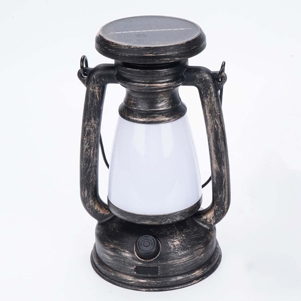 Solar Flame Rope Lantern Mason Jar Garden Decor Outdoor Camping USB Light