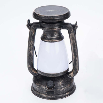 Solar Flame Rope Lantern Mason Jar Garden Decor Outdoor Camping USB Light