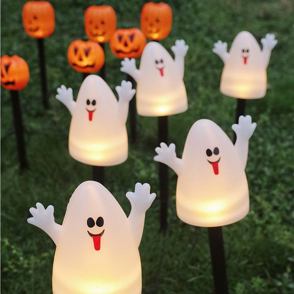 Solar Powered Halloween Garden Stake Lights Outdoor Decor