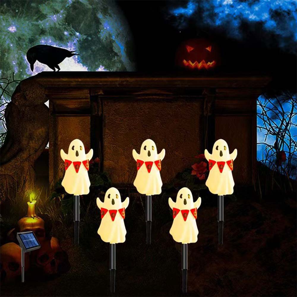 Solar Powered Halloween Garden Stake Lights Outdoor Decor