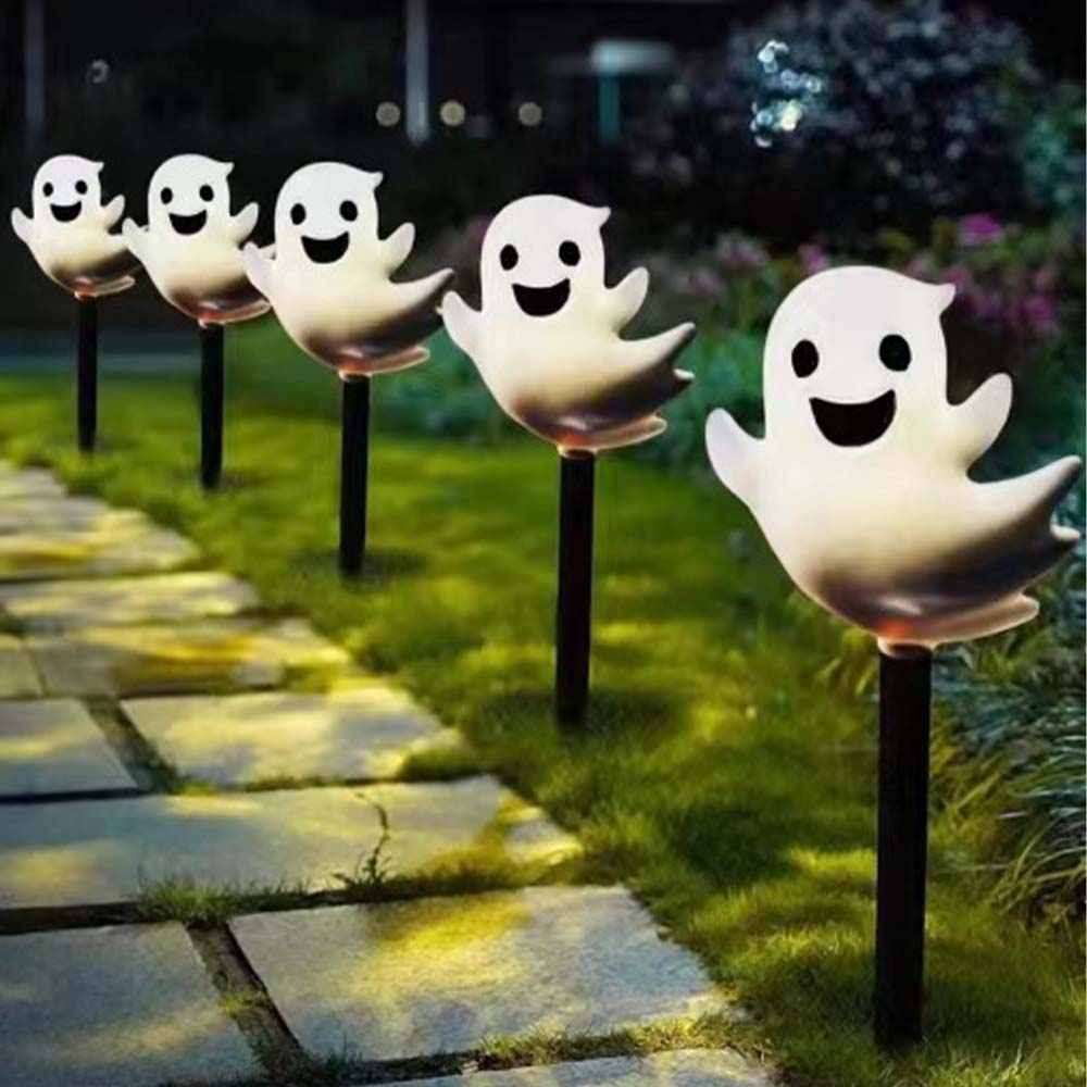 Solar Powered Halloween Garden Stake Lights Outdoor Decor