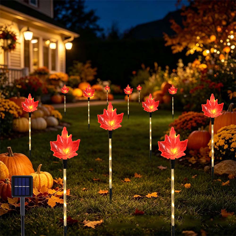 Solar Powered Halloween Garden Stake Lights Outdoor Decor