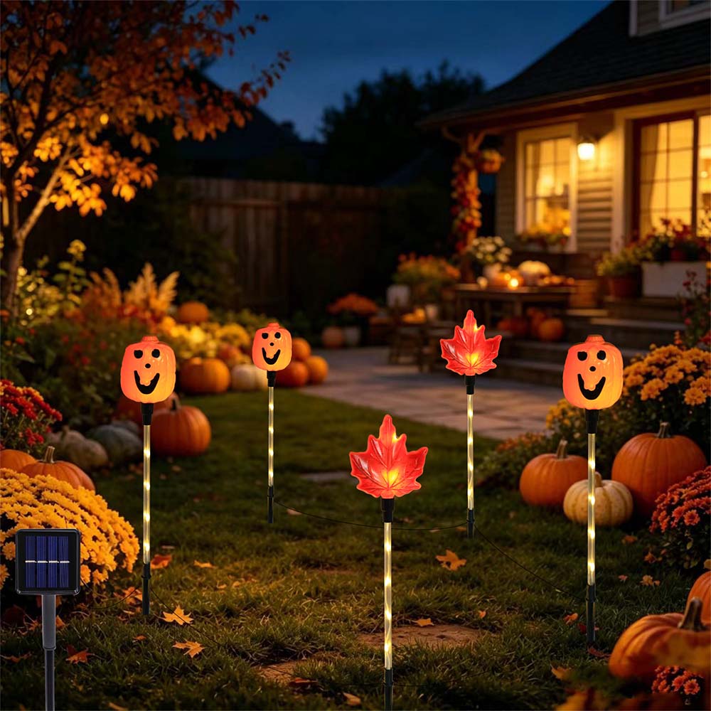 Solar Powered Halloween Garden Stake Lights Outdoor Decor