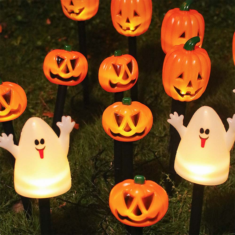 Solar Powered Halloween Garden Stake Lights Outdoor Decor