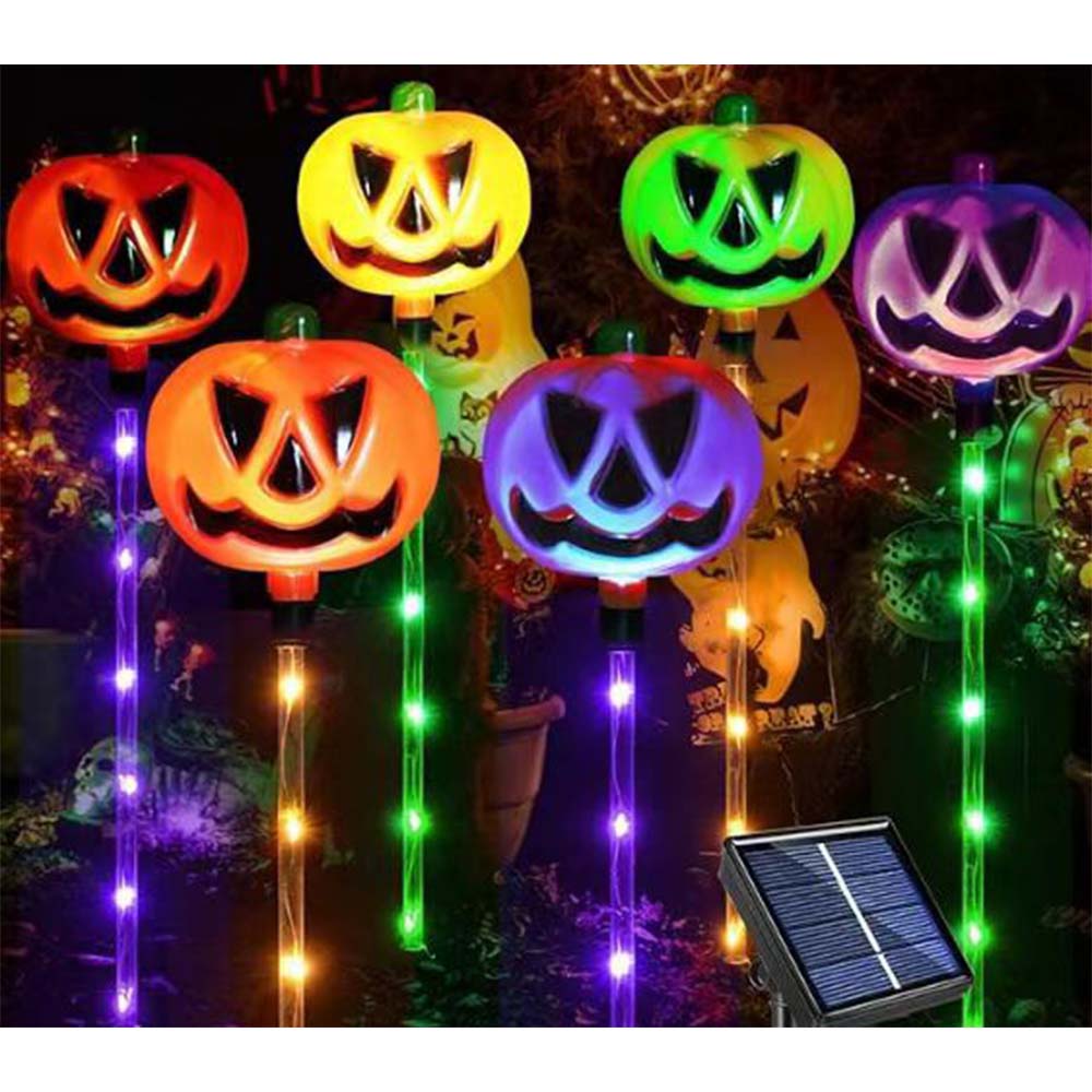 Solar Powered Halloween Garden Stake Lights Outdoor Decor