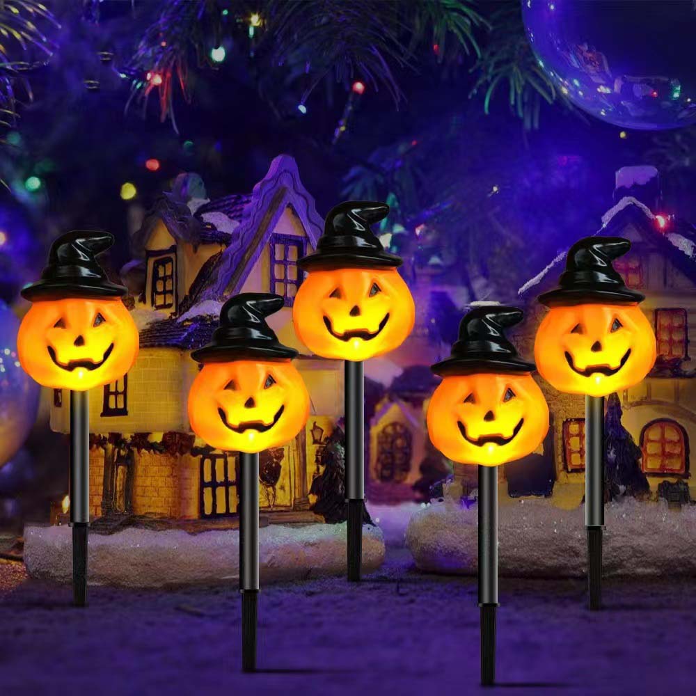Solar Powered Halloween Garden Stake Lights Outdoor Decor