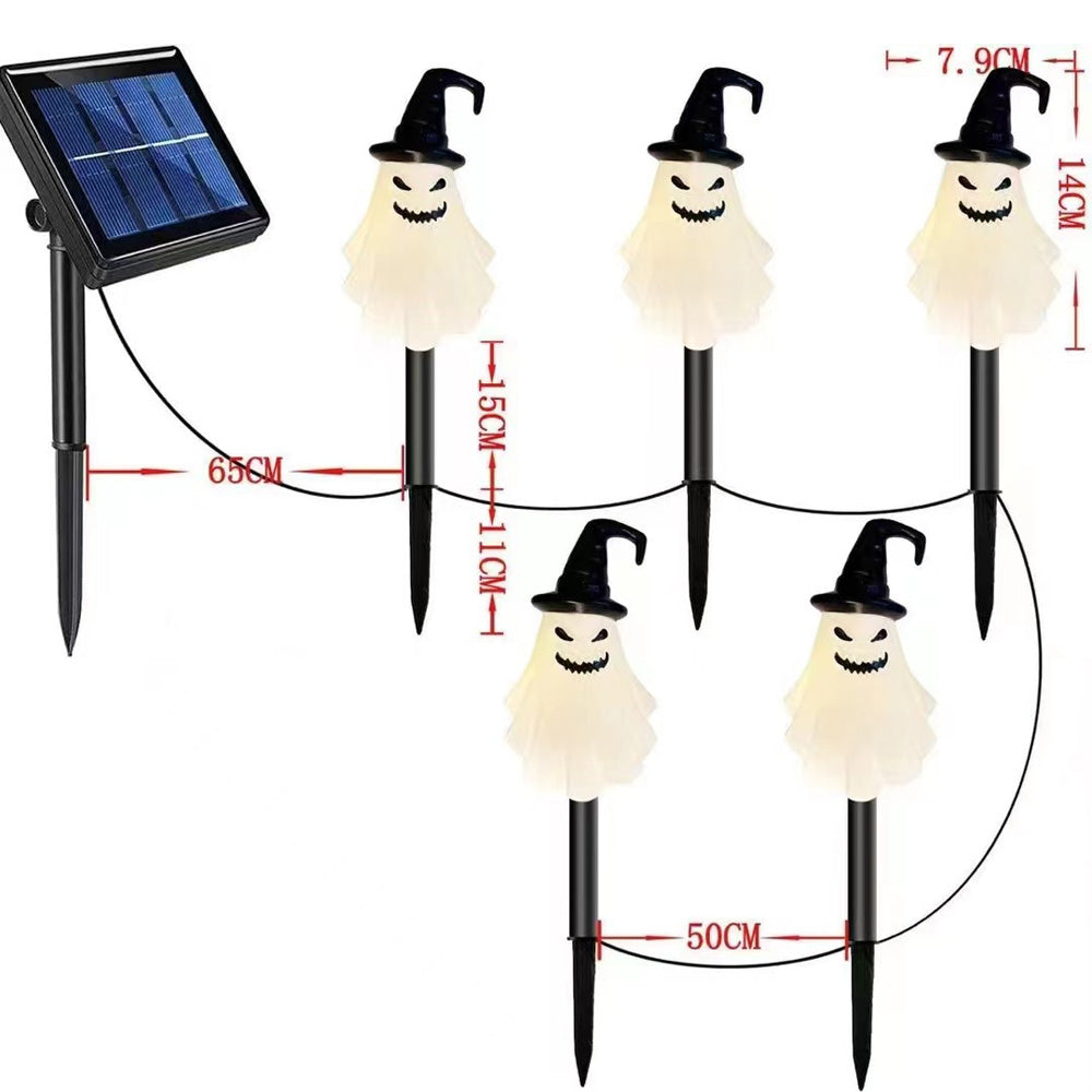 Solar Powered Halloween Garden Stake Lights Outdoor Decor