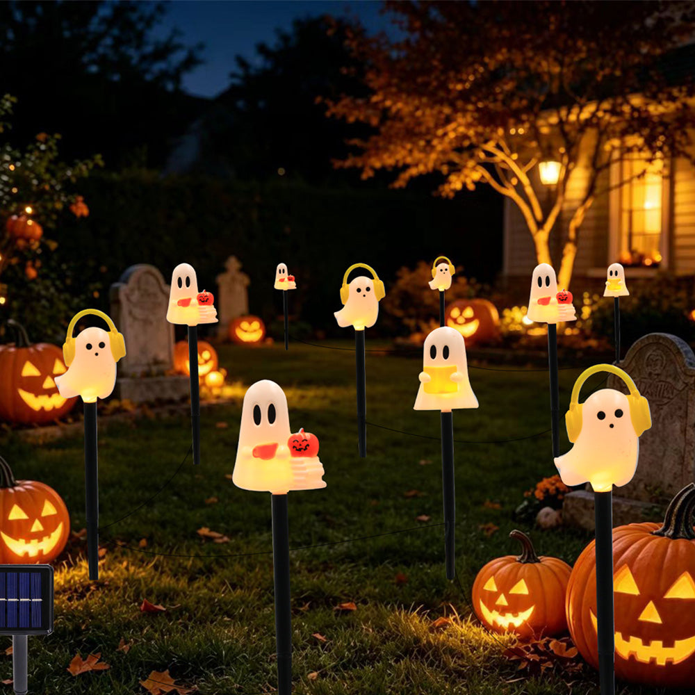 Solar Powered Halloween Garden Stake Lights Outdoor Decor