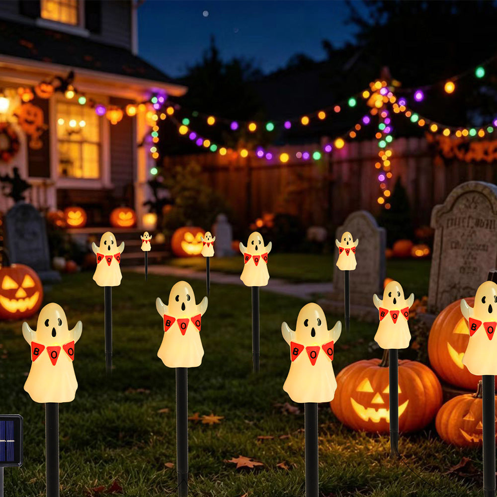 Solar Powered Halloween Garden Stake Lights Outdoor Decor