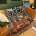 Storybook Christmas Woven Tapestry Throw Blanket